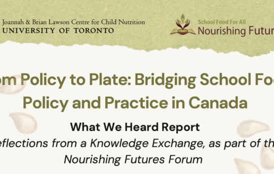 Joannah & Brian Lawson Centre for Child Nutrition 2